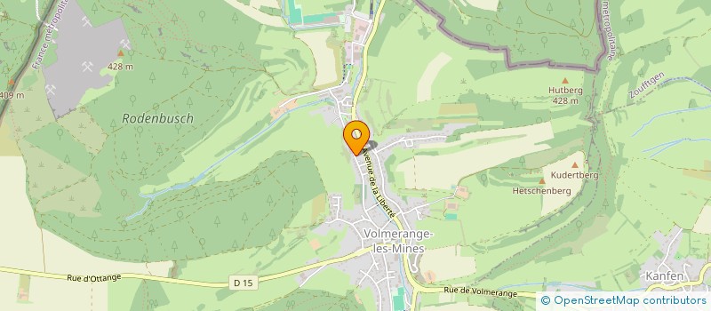 localisation de l'entreprise MENUISERIE MELLINGER à VOLMERANGE-LES-MINES