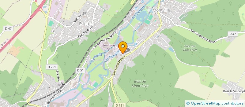 localisation de l'entreprise MENUISERIE MEM  MONTVILLE