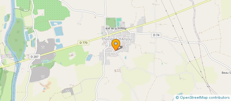 localisation de l'entreprise MENUISERIE MENARD  ERDRE-EN-ANJOU