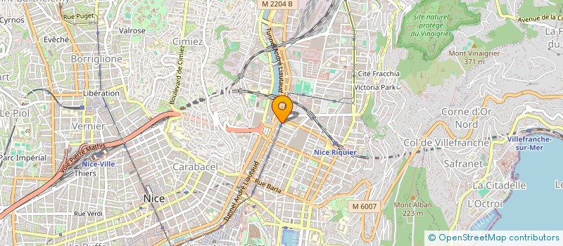 localisation de l'entreprise MENUISERIE METALLIQUE DU SUD-EST à NICE