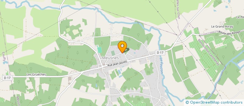 localisation de l'entreprise MENUISERIE MEUSNOISE  MEUSNES