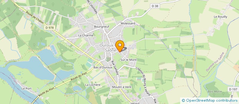 localisation de l'entreprise MENUISERIE MICHEL GUDEFIN à OUROUX-SUR-SAONE