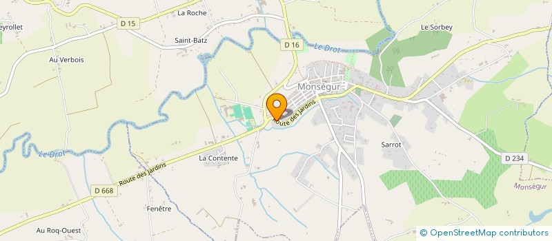 localisation de l'entreprise MENUISERIE MONSEGURAISE  MONSEGUR