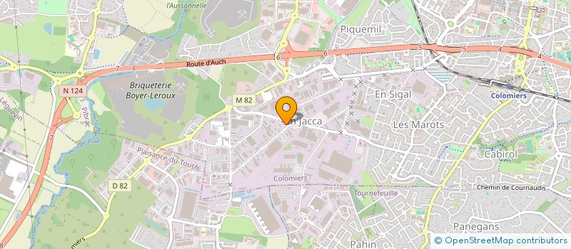localisation de l'entreprise MENUISERIE MORERE à COLOMIERS
