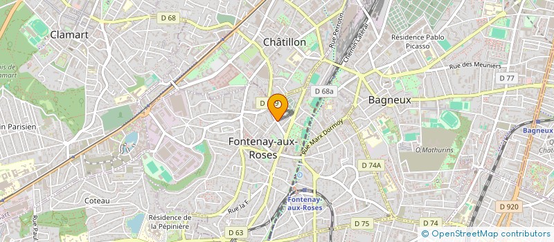 localisation de l'entreprise MENUISERIE MORIN à FONTENAY-AUX-ROSES
