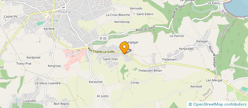 localisation de l'entreprise MENUISERIE MORIN à PLOUHA