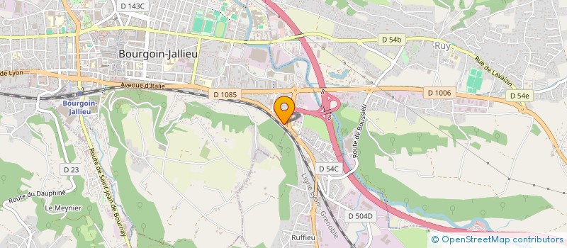localisation de l'entreprise MENUISERIE MUET à BOURGOIN-JALLIEU