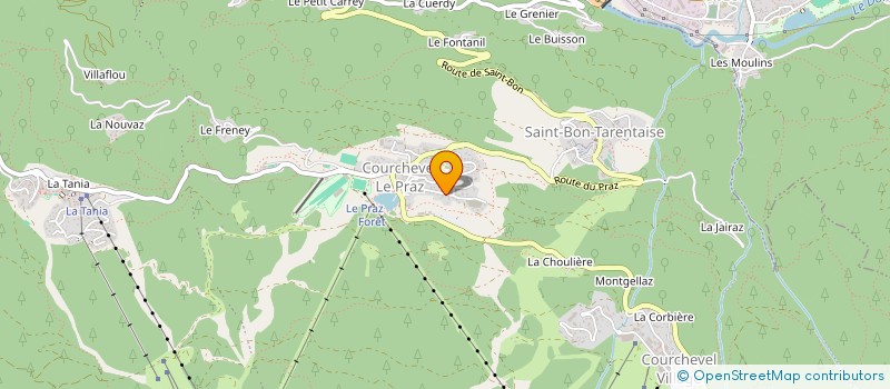 localisation de l'entreprise MENUISERIE MUGNIER à COURCHEVEL