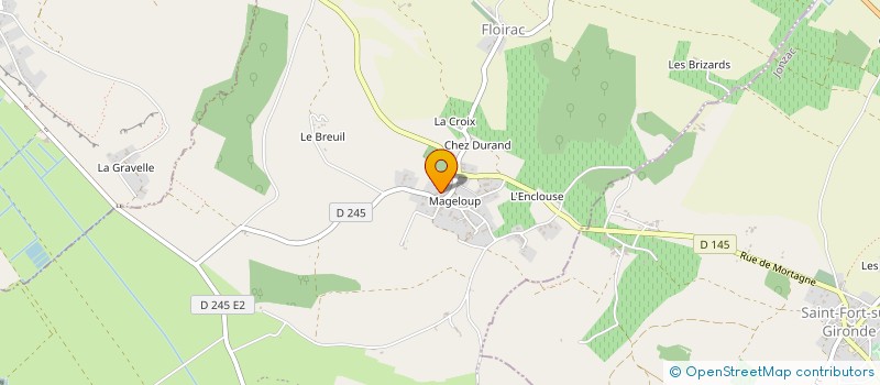 localisation de l'entreprise MENUISERIE MUSSEAU GUILLON à FLOIRAC