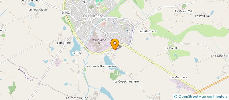 localisation de l'entreprise MENUISERIE N2R à LA BRUFFIERE
