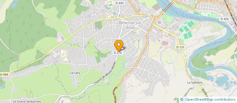 localisation de l'entreprise MENUISERIE NARDET CHRISTIAN à BELLERIVE-SUR-ALLIER
