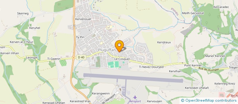 localisation de l'entreprise MENUISERIE NICO JEANNE à PLUGUFFAN