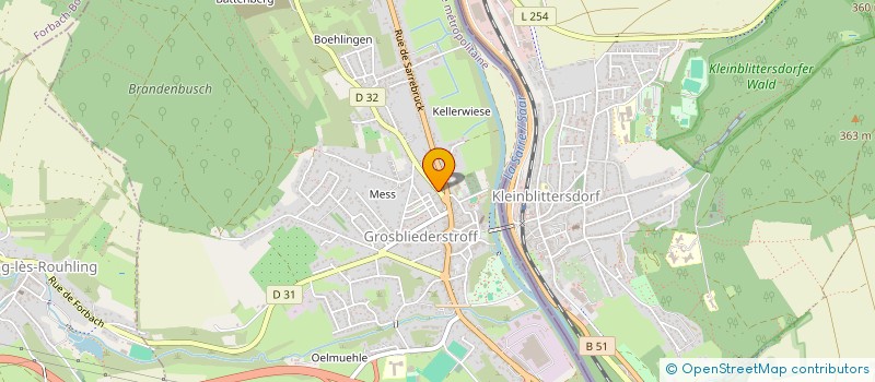 localisation de l'entreprise MENUISERIE NIEDERLANDER à GROSBLIEDERSTROFF