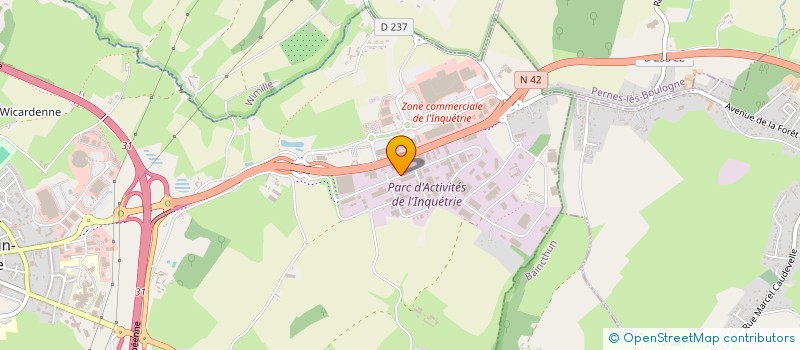 localisation de l'entreprise MENUISERIE NOUVELLE BARA AGENCEMENT à SAINT-MARTIN-BOULOGNE