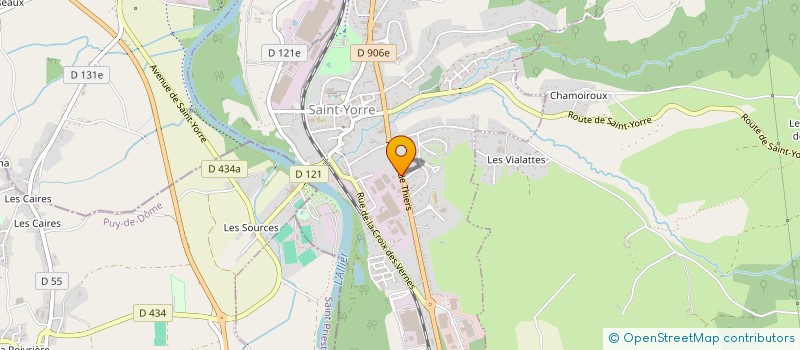 localisation de l'entreprise MENUISERIE NOUVELLE D.BOUCHERET  SAINT-YORRE