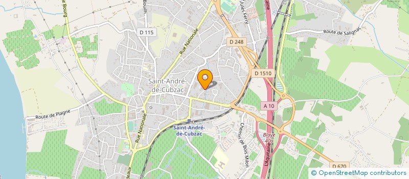 localisation de l'entreprise MENUISERIE OLIPOLLE  PEUJARD