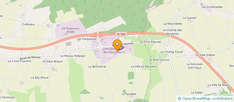 localisation de l'entreprise MENUISERIE OLIVIER SARL à LOUDEAC