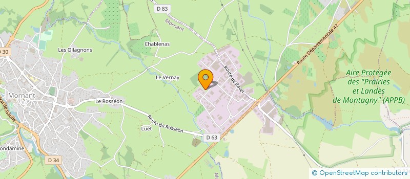 localisation de l'entreprise MENUISERIE PAN  MORNANT