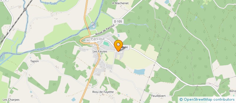 localisation de l'entreprise MENUISERIE PARCOULOISE  PARCOUL-CHENAUD