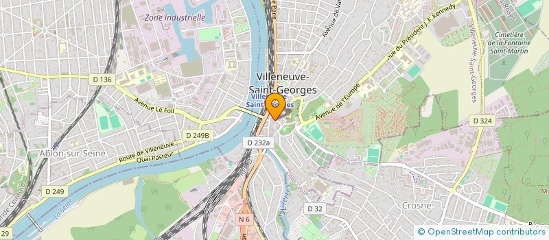 localisation de l'entreprise MENUISERIE PASCAL SOUPART  VILLENEUVE-SAINT-GEORGES