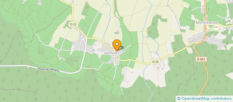 localisation de l'entreprise MENUISERIE PATINET  CHRISTOPHE  SERMIERS