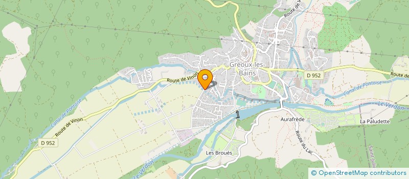 localisation de l'entreprise MENUISERIE PAYAN FRERES à GREOUX-LES-BAINS