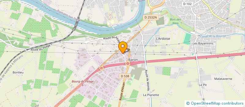 localisation de l'entreprise MENUISERIE PEAGEOISE à BOURG-DE-PEAGE
