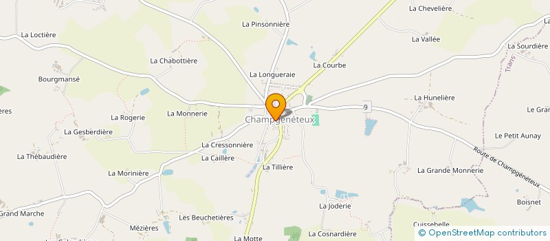 localisation de l'entreprise MENUISERIE PEAN ANTHONY  CHAMPGENETEUX