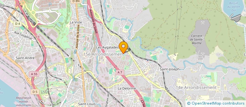 localisation de l'entreprise MENUISERIE PECORELLA à MARSEILLE