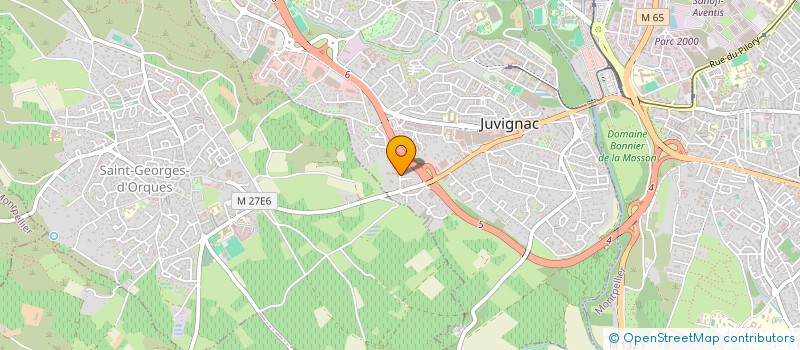 localisation de l'entreprise MENUISERIE PELICAN  JUVIGNAC