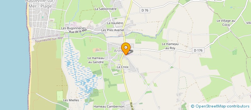 localisation de l'entreprise MENUISERIE PERIER MONTAIGNE à TOURNEVILLE-SUR-MER
