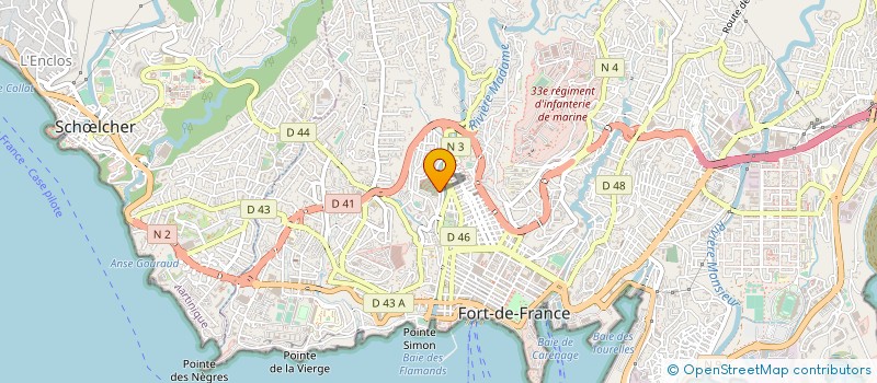 localisation de l'entreprise MENUISERIE PERION à FORT-DE-FRANCE
