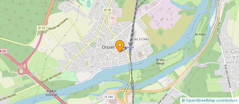 localisation de l'entreprise MENUISERIE PERUS ET TANESIE à OISSEL