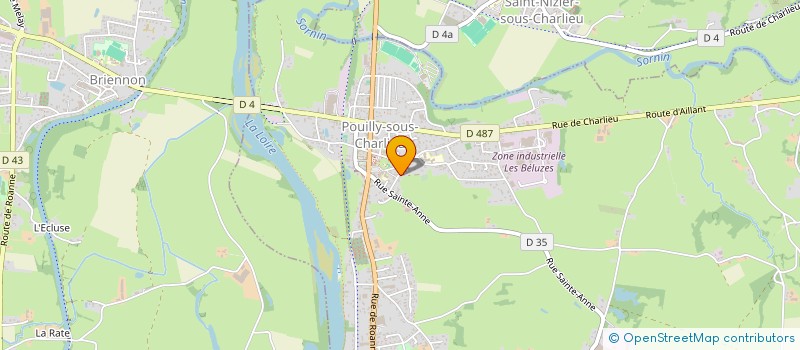 localisation de l'entreprise MENUISERIE PHILIPPE BORDE à POUILLY-SOUS-CHARLIEU