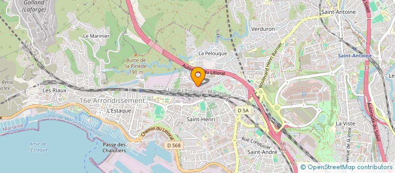 localisation de l'entreprise MENUISERIE PHOCEENNE DU LITTORAL à MARSEILLE