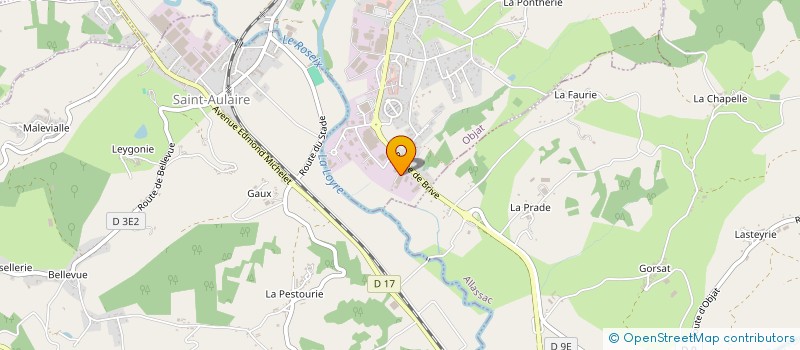 localisation de l'entreprise MENUISERIE PICON  OBJAT