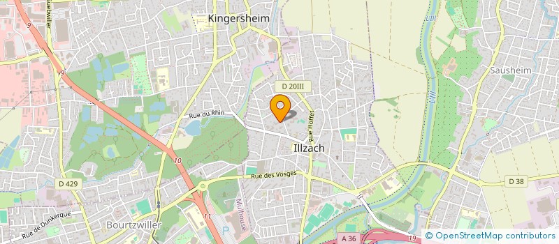 localisation de l'entreprise MENUISERIE PIERRE KLEINHENNY SA à ILLZACH