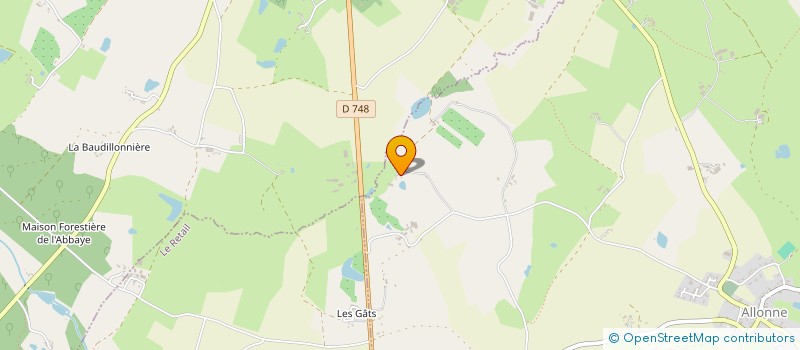 localisation de l'entreprise MENUISERIE PILLET GINGREAU  ALLONNE