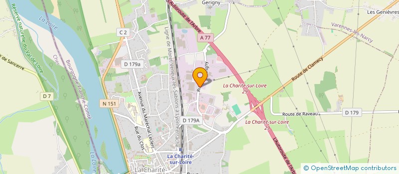 localisation de l'entreprise MENUISERIE PINO à LA CHARITE-SUR-LOIRE