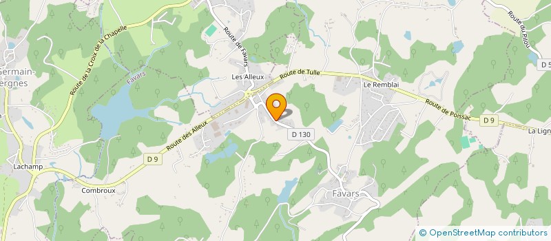localisation de l'entreprise MENUISERIE PIRONTE SARL à FAVARS