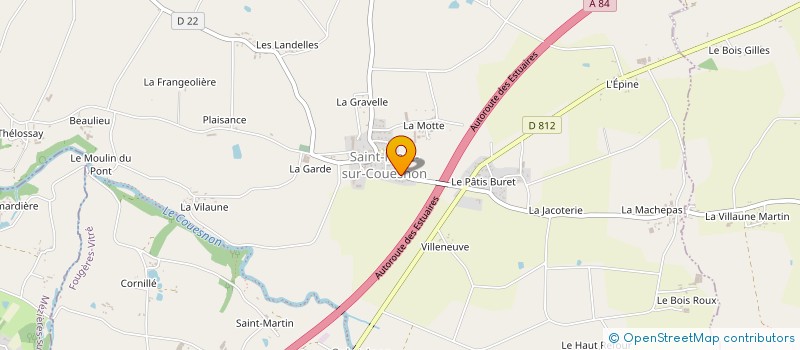 localisation de l'entreprise MENUISERIE PLIHON  MEZIERES-SUR-COUESNON