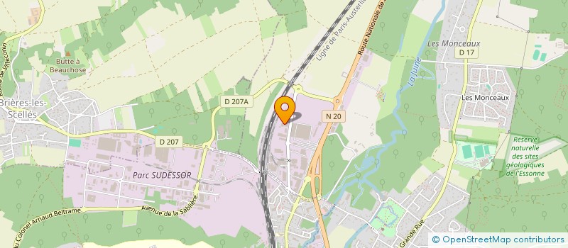 localisation de l'entreprise MENUISERIE PLOMBERIE CHAUFFAGE  MORIGNY-CHAMPIGNY