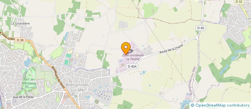 localisation de l'entreprise MENUISERIE POUCLET THOMAS  BRETIGNOLLES-SUR-MER