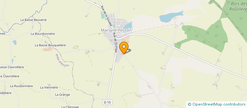 localisation de l'entreprise MENUISERIE PRAMPART  MARIGNE-PEUTON