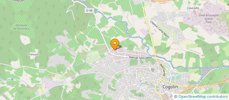 localisation de l'entreprise MENUISERIE RAFFLIN  COGOLIN