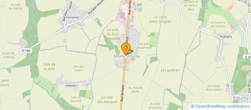localisation de l'entreprise MENUISERIE RAPOSO à MUILLE-VILLETTE