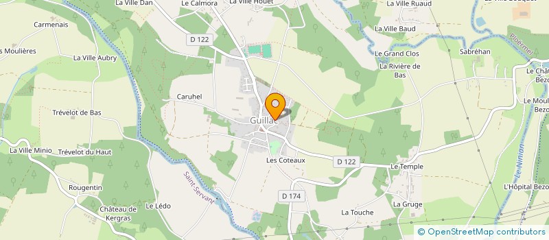 localisation de l'entreprise MENUISERIE RAULT PHILIPPE  GUILLAC