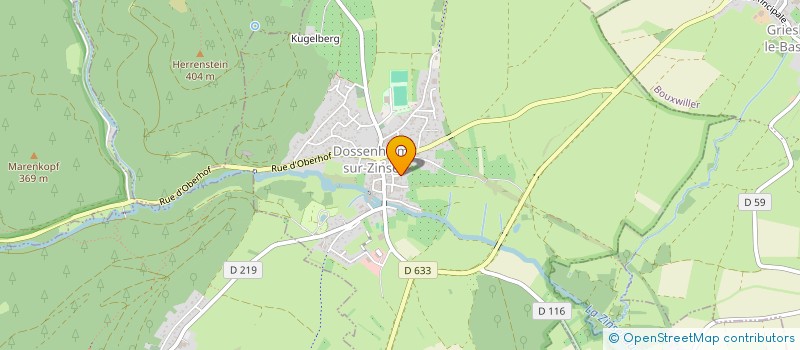 localisation de l'entreprise MENUISERIE REEB à DOSSENHEIM-SUR-ZINSEL