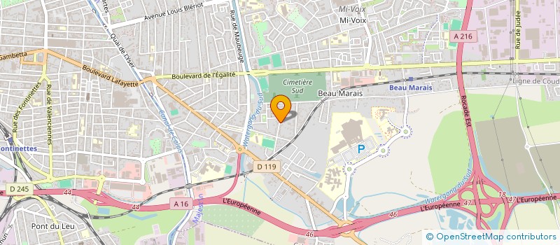 localisation de l'entreprise MENUISERIE-RENOVATION DU CALAISIS  CALAIS