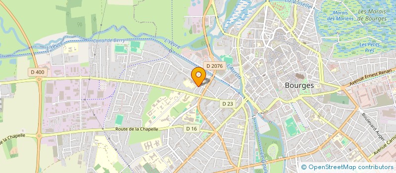 localisation de l'entreprise MENUISERIE RENOVATION JALIGNY à BOURGES